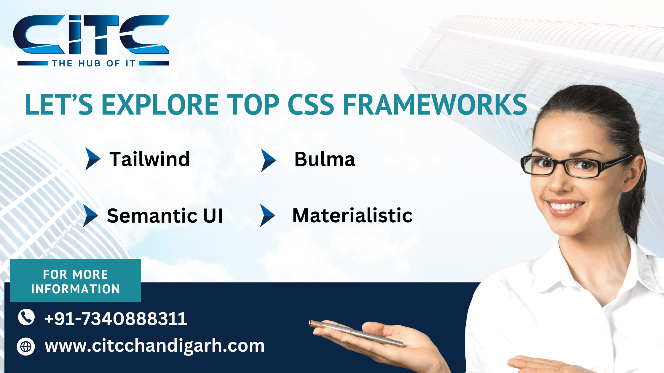 Learn Top CSS Frameworks of 2024 with CITC -The Hub of IT